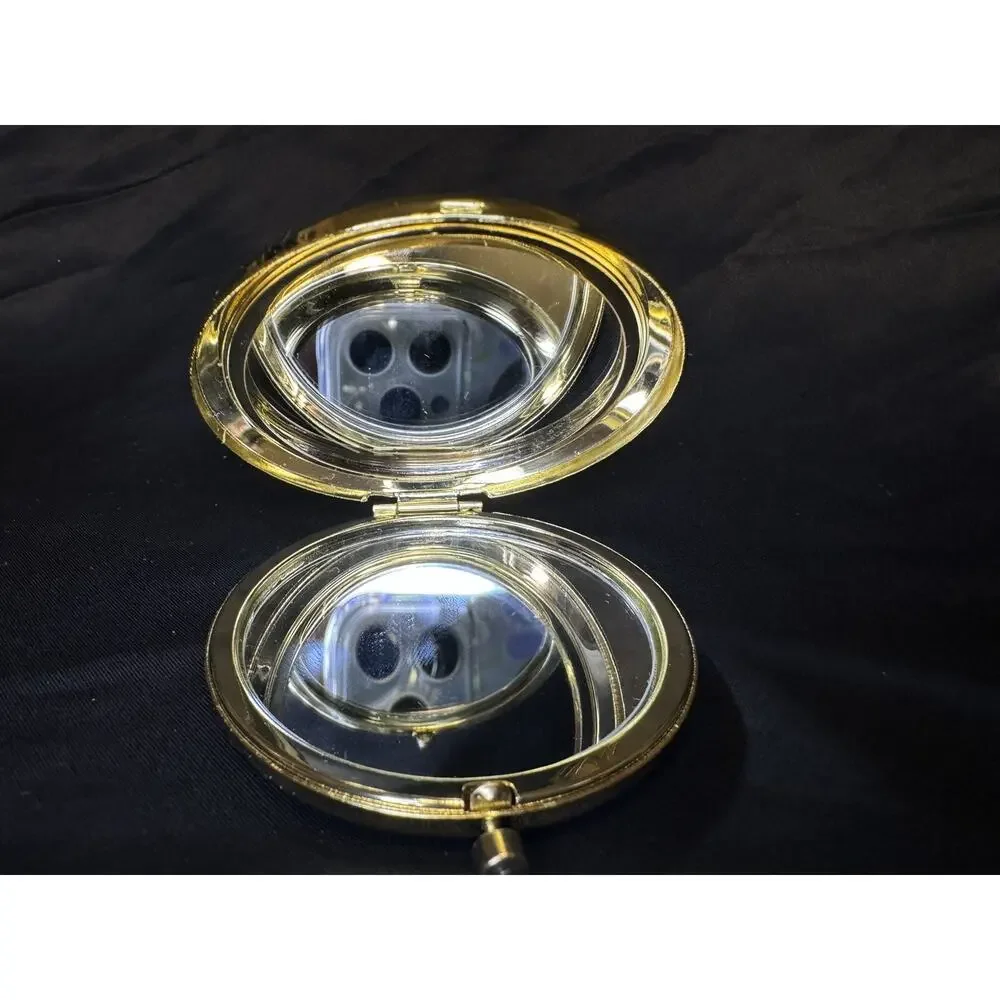 Gold Compact Dbl Mirror Magnified I Love You Gift From Husband Beautiful Wife